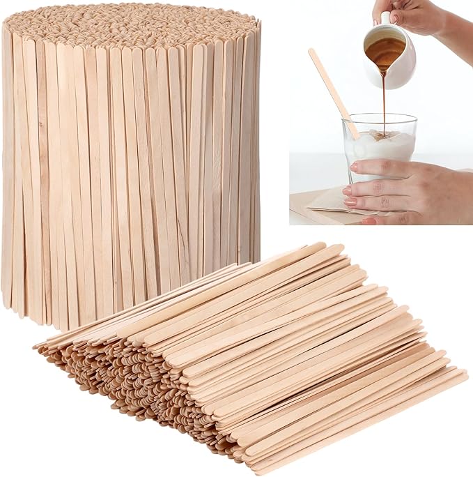 Drink Stirrers: 5000 Disposable Birch Wood Coffee Sticks, 7 Inch