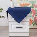 Small Square Tablecloth Polyester Fabric Washable, 24 X 24 Inch – Navy