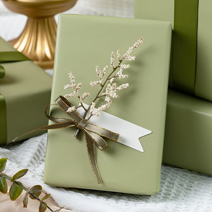 Garbendy Gift Wrapping Paper Roll-Solid Color Pearly-Lustre Paper,Perfect for Wedding, Valentine's Day,Birthday, Christmas,Baby Shower, Party - 17 Inch X 33 Feet