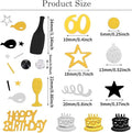 60th Birthday Confetti 50 Confetti Party for Table Metallic Foil Table