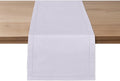 Ruvanti Linen Table Runner 120 Inches, Classic Hemstitch, Washable, Reusable, Non-Slipping, Stain Resistant- Perfect for Parties, Weddings, dinners, Thanksgiving, Christmas, Indoor use – Lavender Grey