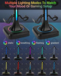Controller Stand with RGB Multi-Color Light Modes, Headset Holder