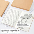 Unlined Kraft Paper Notebooks, 8 Pack