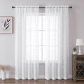 Sheer Voile Curtains – White