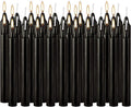 4 Inch, Unscented, Dripless Taper Candles, 40 Pack