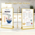 Acrylic Sign Holder, 5x7 – Gold