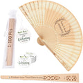 30Pcs Personalized Folding Hand Fans Custom Engraved Summer Wedding Fans,Personalized Wooden Fans Party Favor Bridal Shower Gifts for Guests
