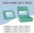 Large Gift Boxes with Window – Light Green