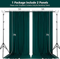 Hunter Backdrop Curtains for Parties Wedding Curtains Rod Pocket – Green