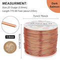 20 Gauge Aluminum Wire Anodized Jewelry Craft Making, 770FT, Beading