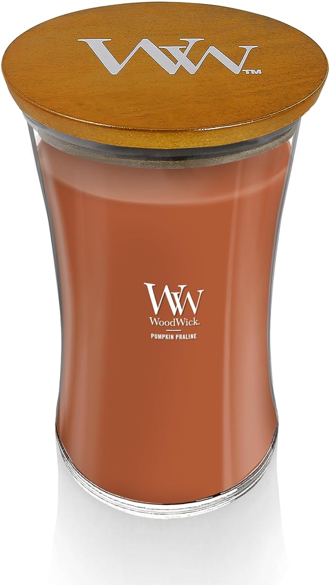 Pumpkin Praline Jar Candle, Orange, Soy Blend Wax, 3.7 x 6.8 Inch