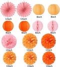 Orange Groovy-Thanksgiving Engagement Party-Decorations – Pink, 14pcs