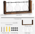 Plants Propagation Stations, Plant Terrarium with Wooden Stand Wall