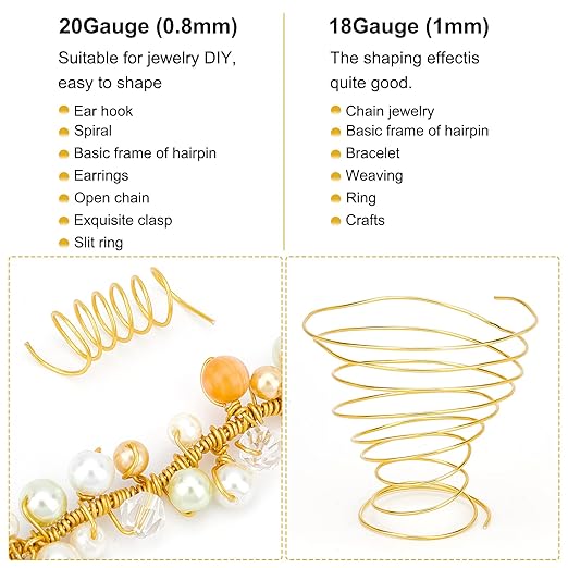 BENECREAT 18 Gauge Jewelry Craft Aluminum Wire 492 Feet Bendable Metal Sculpting Wire for Craft Floral Model Skeleton Making (Blue, 1mm)