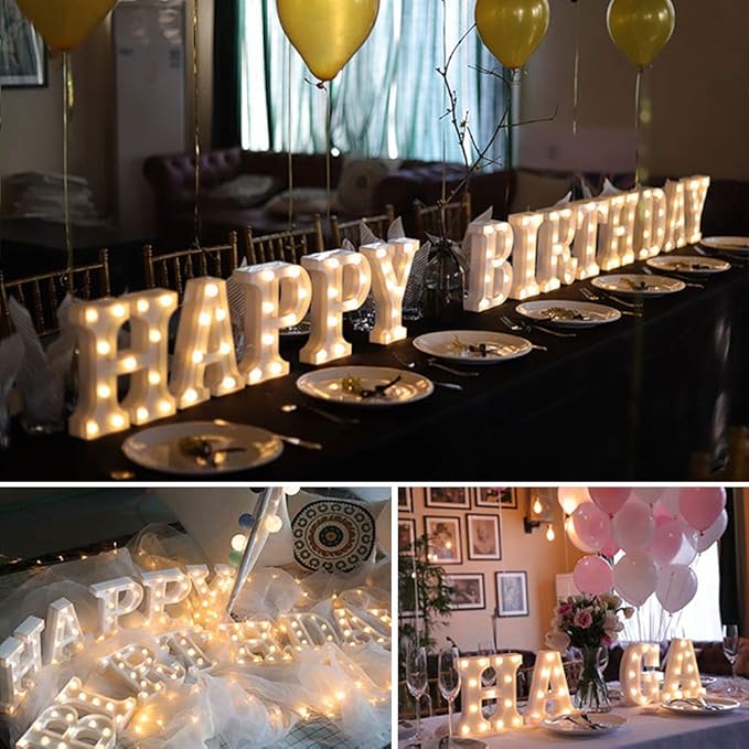 MUMUXI Marquee Light Up Letters | Large Light Up Numbers | Battery Powered and Bright with Every Letter of The Alphabet | for Wedding, Birthday, Party, Celebration, Christmas or Home Decoration (X)