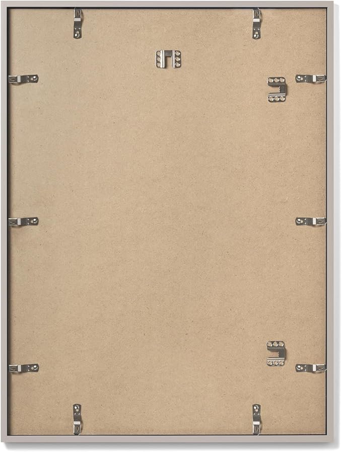 Opposite Wall - 24x36 in - Real Wood Grey Picture Frame - Lightweight, Versatile & Shatterproof - Large Wall Hanging Photo or Poster Frame - Wall Decor for Office, Gallery & Home
