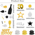 50th Birthday Confetti 50 Confetti Party for Table Metallic Foil Table