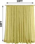 Champagne Metallic Sheer Spandex Backdrop, 10FT x10FT