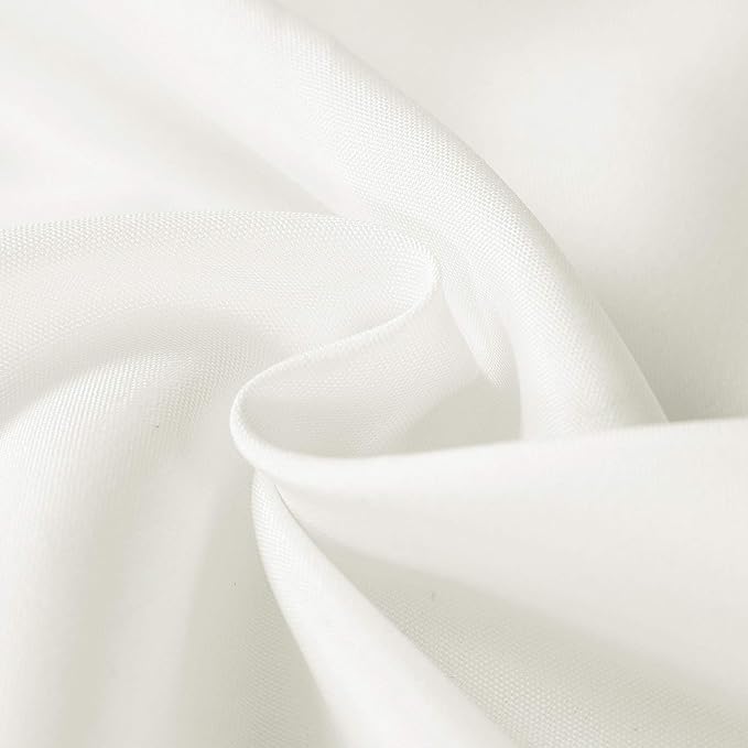 Rectangle Tablecloth 60x84 inch Washable Polyester Fabric Table Cloth for Wedding Party Dining Banquet Decoration（60x84, Ivory）