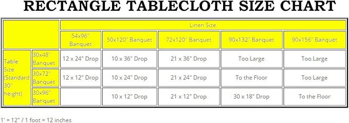 Tableclothsfactory Floral Lace Rectangle Tablecloth 60" x 126" - White
