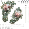 Artificial Dusty Rose Flowers Swag Set of 2 for Wedding Welcome Signs