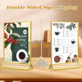 Acrylic Sign Holder, 4x6 – Gold
