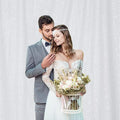 Sequin Backdrop Curtain, White Sequin Backdrop