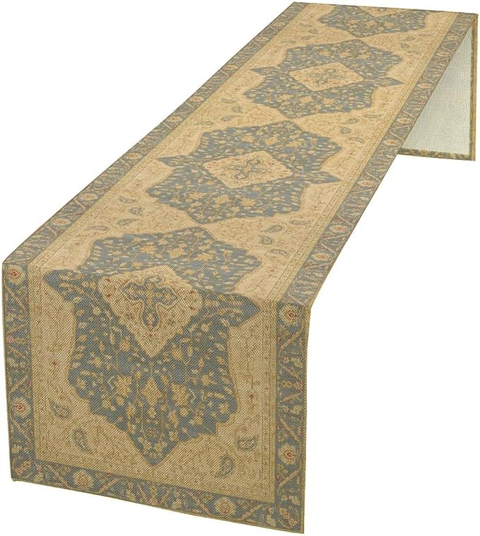 Boho Table Runner,Vintage Geometric Traditional Textured Rustic Farmhouse Bohemia for Home Farmhouse Kitchen Table Dining Coffee Room Garden Party Wedding Decor 13x120in