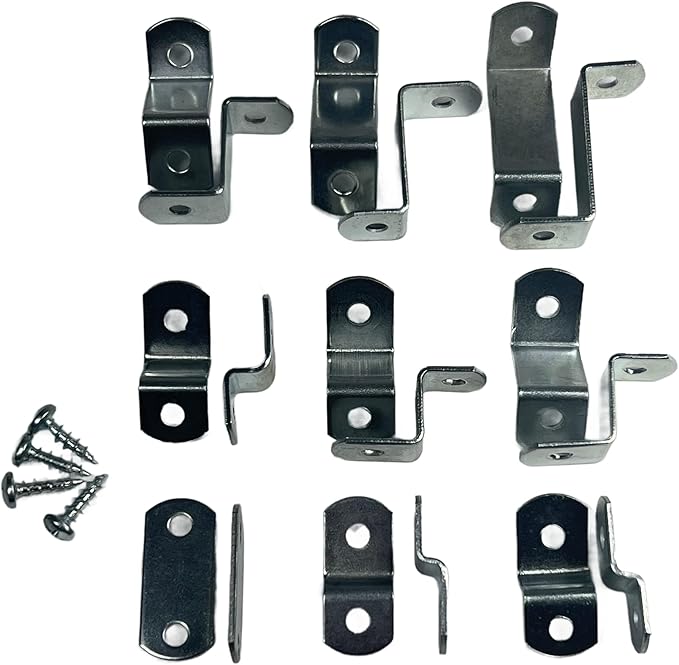 Canvas Clips for Picture Framing screws included 15 per pack ( Choose your offset size ) by E.H.C. (Starter Bundle all 9 offsets 0"-1 1/4")