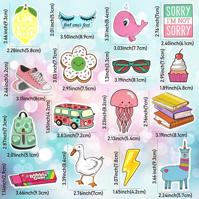 QTL VSCO Stickers for Girls Cute Stickers for Water Bottle Laptop Hydroflask for Teens Kids Waterproof Vinyl Pack 150Pcs