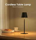Cordless Table Lamp, Portable Waterproof, Battery Operated Lamp