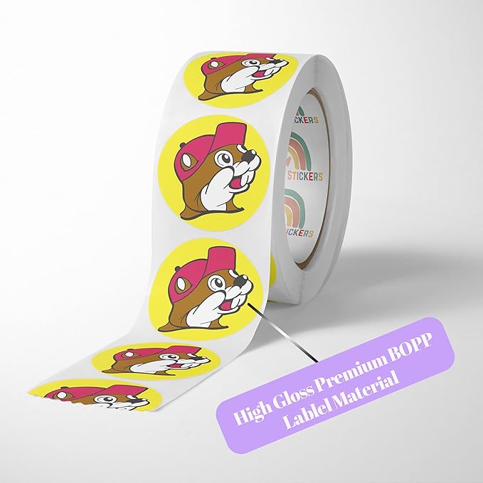 150 Custom Circle/Square BOPP Roll Labels- Personalized Stickers for Business Logo, Party, Wedding Favor, Baby Shower-Any Design Text + Image, Matte/Gloss Finish (3 * 2 Inch)