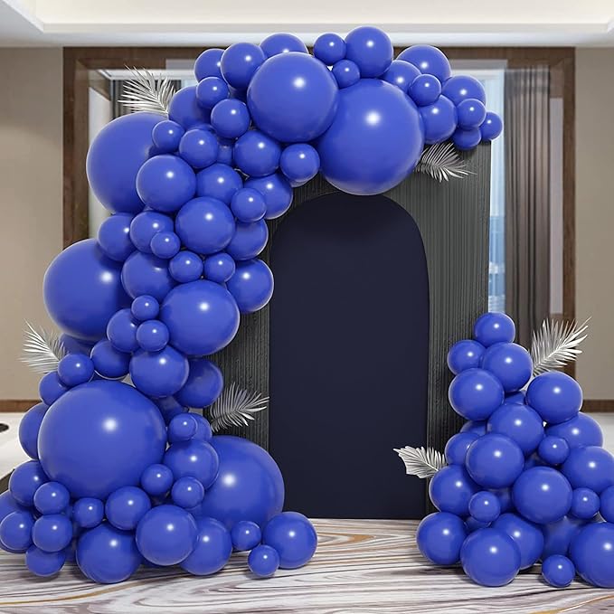 Wedding Arch Covers Arch Backdrop Cover Arch Stand Covers 7.2FT 6FT Set 2 Arch Cover Spandex Fabric Stretchy Backdrop for Wedding Birthday Party Decoration Baby Shower (Dark Blue)