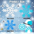 Wooden Snowflake Decorations 3D Snowflake Tabletop Decor, 20 Pcs