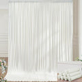 40×14ft Wrinkle Free Ivory Backdrop Curtain, Soft Silky Easy to Drape Cream Wedding Drapes for Backdrop, 8 Panels 5×14ft Photo Backdrop Curtains for Parties Birthday Photography Background Cloth