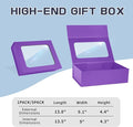 Large Gift Boxes with Window – Purple