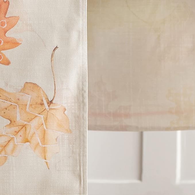 Maison d' Hermine Table Runner 100% Cotton Double Layer Table Runners 108 inches Long for Thanksgiving Christmas Decorations Home Kitchen Dining Party Wedding (Colours of Autumn, 14.5" x 108")