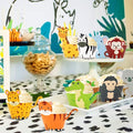 Jungle Safari Animal Cupcake Wrappers Wild Party Cake, 48 Pcs