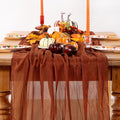 Terracotta Cheesecloth Table Runner Fall Cheese, 6 Pack – Burnt Orange