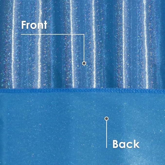 Fitable Sequin Tablecloth for Parties 60x120 Inch - Sparkle Glitter Table Cloth Laser Rectangle Overlay for Wedding Baby Shower Ceremony Birthday Holiday Banquet Decor, Blue