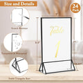 5x7 Inch Acrylic Sign Holders, 24 Pack – Clear