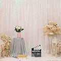 Iridescent Sequin Backdrop – White