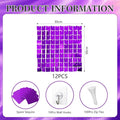 Shimmer Wall Backdrop, 12PCS – Purple