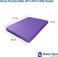 Home Practice Mat, 4 Ft X 6 Ft X 6 in