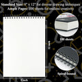 For Kids, 100 Sheets (73lb/120gsm) Drawing Paper, 9" X 12" Kid