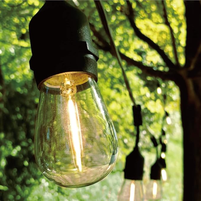 LED Edison Bulbs, 30 Pack S14 Warm White, Shatterproof