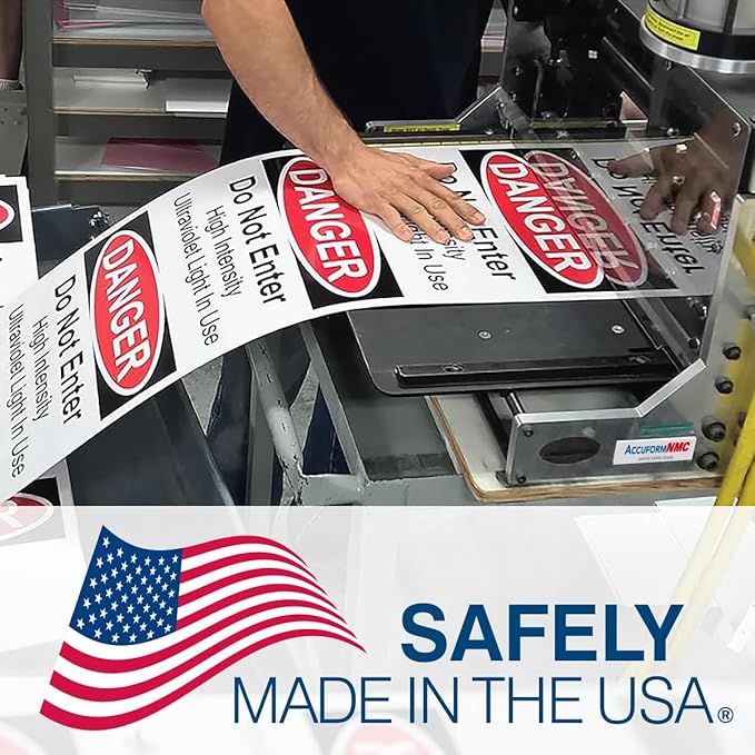 Custom OSHA Style Warning Sign 18" x 24" Aluminum Sign, Customizable "Your Text Here", by AccuformNMC Made in USA