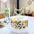 Happy Birthday Cake Bunting Topper Cake Topper Garland