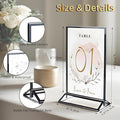 Picture Frames Acrylic Sign Holder 6 Pack Menu Stands, 4x6