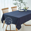 Rectangle Texture Tablecloth Stain Proof Waterproof Wrinkle Free – Linen
